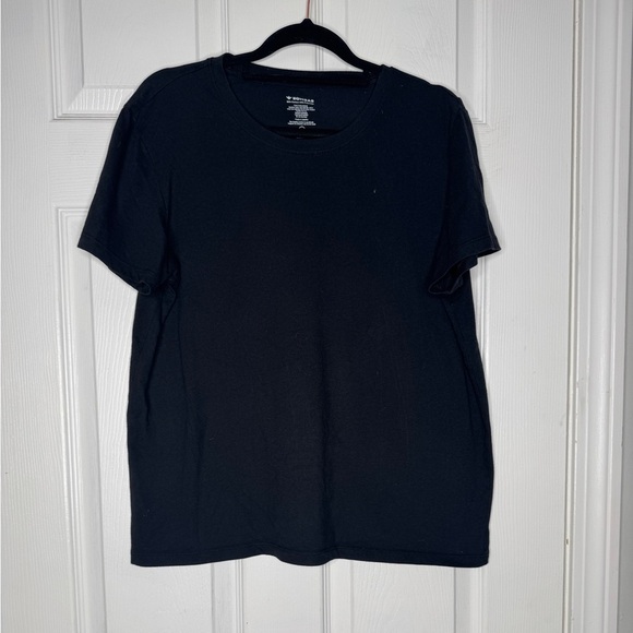 BOMBAS Bee Better Woman’s Plain Black Crewneck Tshirt Cotton Blend Size M/L - Picture 1 of 3
